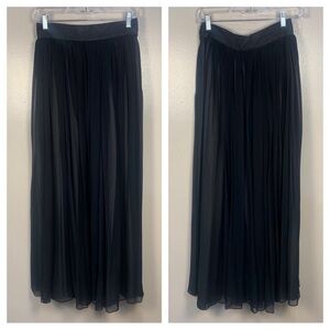 VTG Jones New York 100% Silk Chiffon Layered Maxi Skirt
